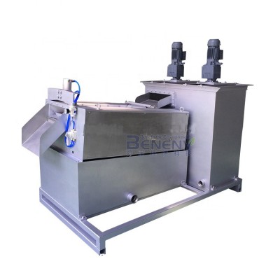 Anti-corrosion sludge thickening machine for food factory wastes treatment